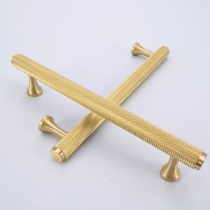 Knurled Brass Gold, Cabinet Pulls, Cabinet Knobs, Drawer Pulls, Drawer Knobs